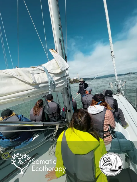 Group Gathering Near Alcatraz Island