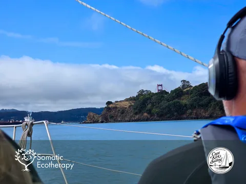 Listening to Guided Invitations Near the Golden Gate